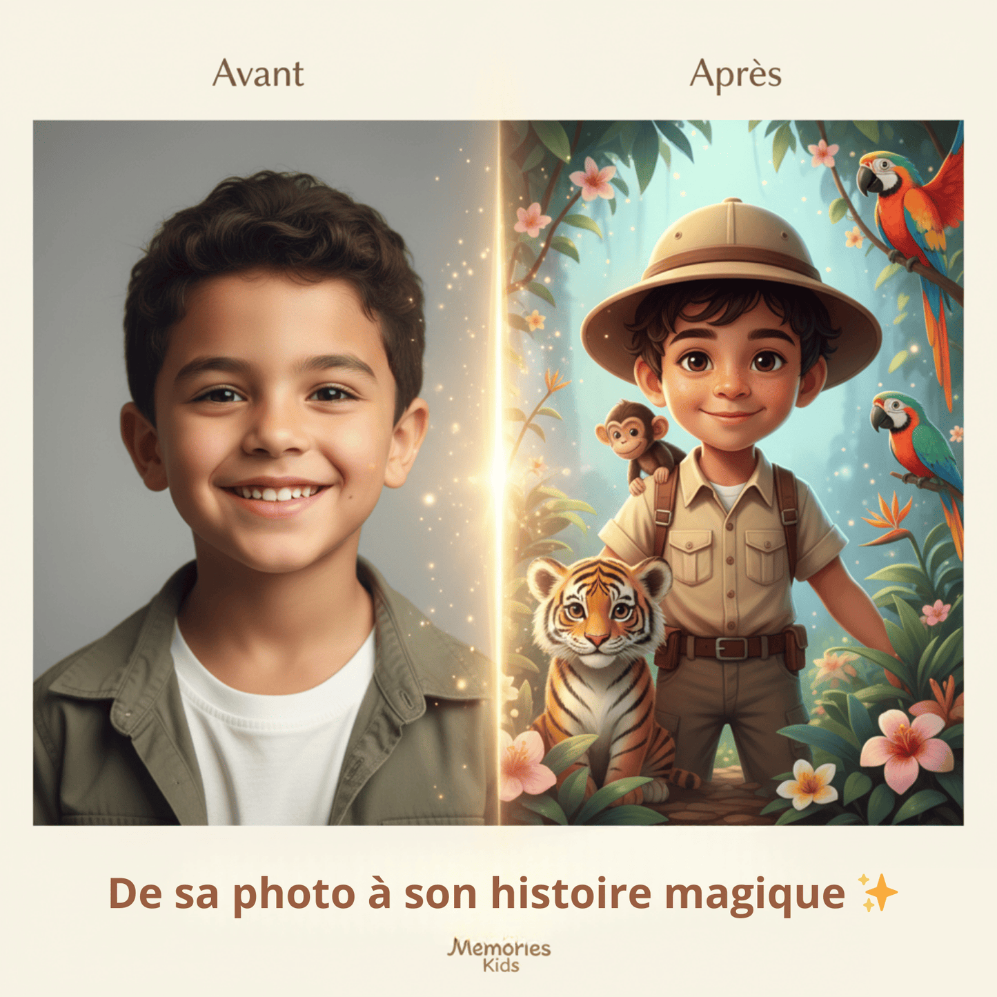 Livre MemoriesKids, Votre Enfant Devient le Héros de Son Histoire !